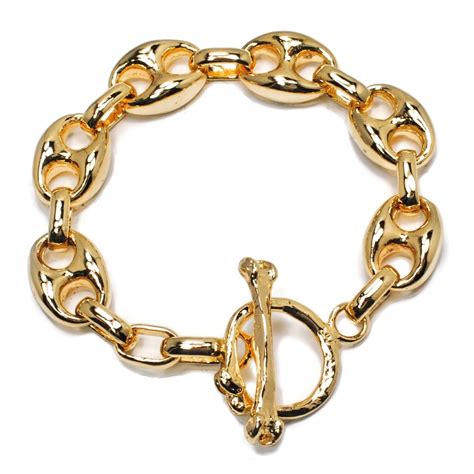 vintage gucci link bracelet|14k gucci link necklace.